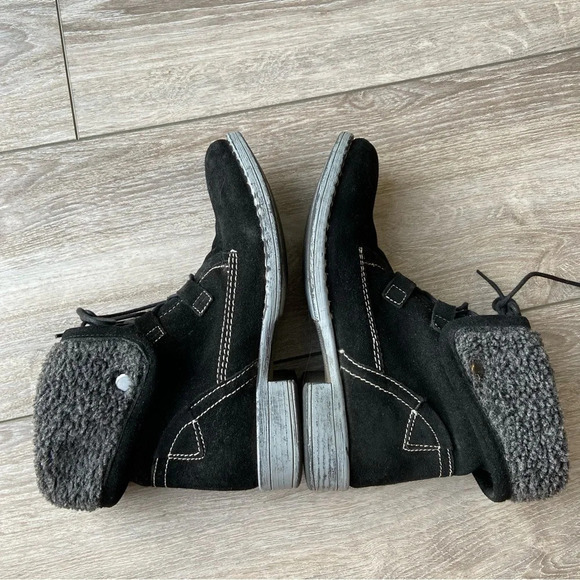 Sketchers Suede Leather Convertible Moto Combat Boots - Picture 10 of 15